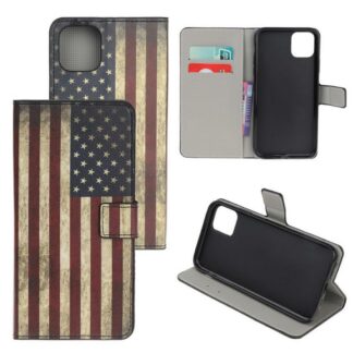 Plånboksfodral iPhone 14 Plus - Flagga USA