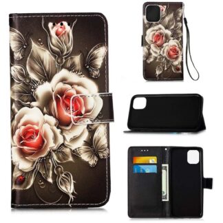 Plånboksfodral iPhone 14 Pro – Rosor