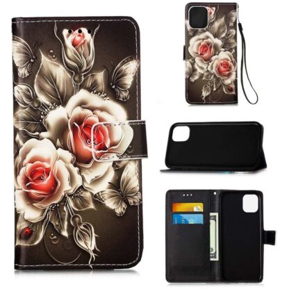 Plånboksfodral iPhone 14 Pro Max – Rosor