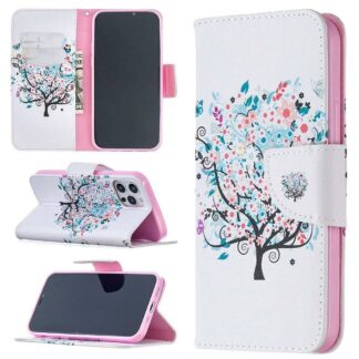 Plånboksfodral iPhone 14 Pro Max – Färgglatt Träd