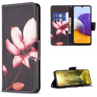 Plånboksfodral Samsung Galaxy A14 – Rosa Blomma