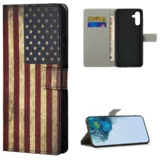 Plånboksfodral Samsung Galaxy A14 - Flagga USA
