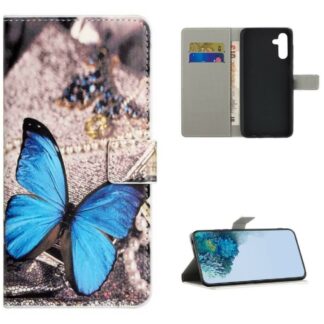 Plånboksfodral Samsung Galaxy A14 - Blå Fjäril