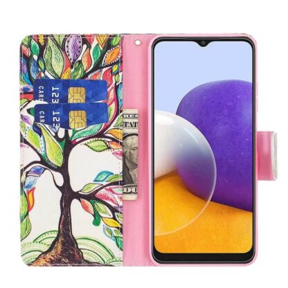 Plånboksfodral Samsung Galaxy A14 – Färgglatt Träd
