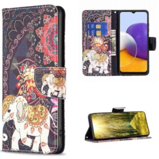 Plånboksfodral Samsung Galaxy A14 – Indiskt / Elefant