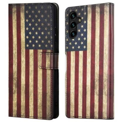 Plånboksfodral Samsung Galaxy A54 - Flagga USA