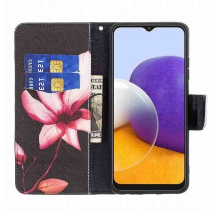 Plånboksfodral Samsung Galaxy A54 – Rosa Blomma
