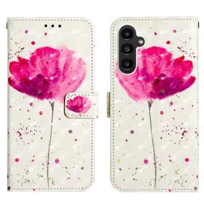 Plånboksfodral Samsung Galaxy A54 – Rosa Blomma