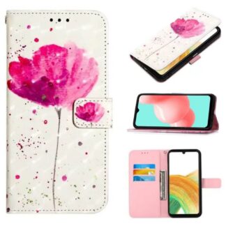Plånboksfodral Samsung Galaxy A34 – Rosa Blomma