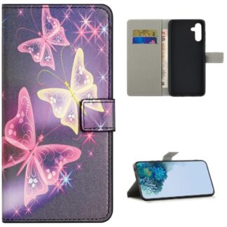 Plånboksfodral Samsung Galaxy S23 Plus - Lila / Fjärilar