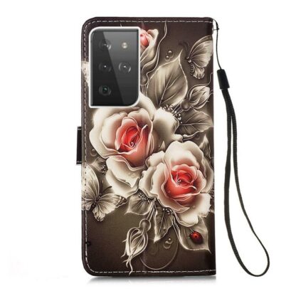 Plånboksfodral Samsung Galaxy S23 Ultra - Rosor