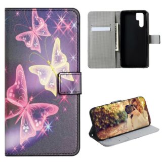Plånboksfodral Samsung Galaxy S23 Ultra - Lila / Fjärilar