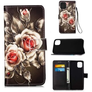 Plånboksfodral iPhone 15 – Rosor