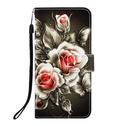 Plånboksfodral iPhone 15 Plus – Rosor