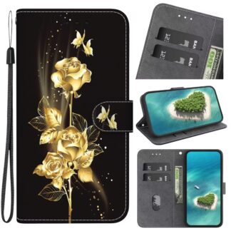 Plånboksfodral Samsung Galaxy A40 - Rosor Guld