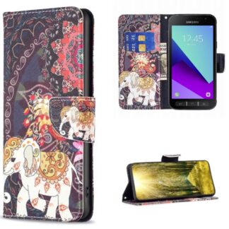 Plånboksfodral Samsung Galaxy Xcover 4 – Indiskt / Elefant