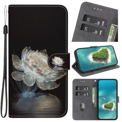 Plånboksfodral Samsung Galaxy A34 - Vit Blomma