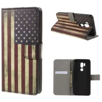 Plånboksfodral LG G7 ThinQ - Flagga USA