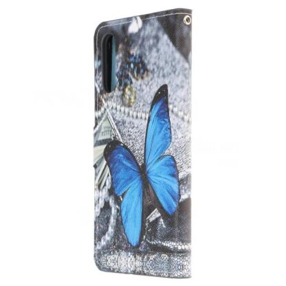 Plånboksfodral Huawei P30 - Blå Fjäril