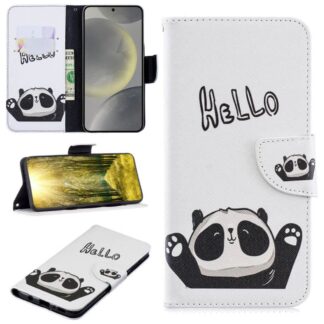 Plånboksfodral Samsung Galaxy S24 Plus - Hello Panda
