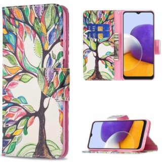 Plånboksfodral Samsung Galaxy S24 - Färgglatt Träd