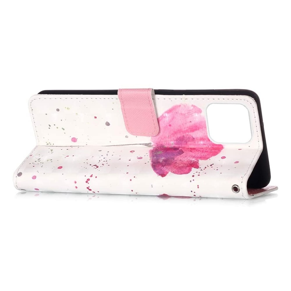 Plånboksfodral iPhone 15 – Rosa Blomma