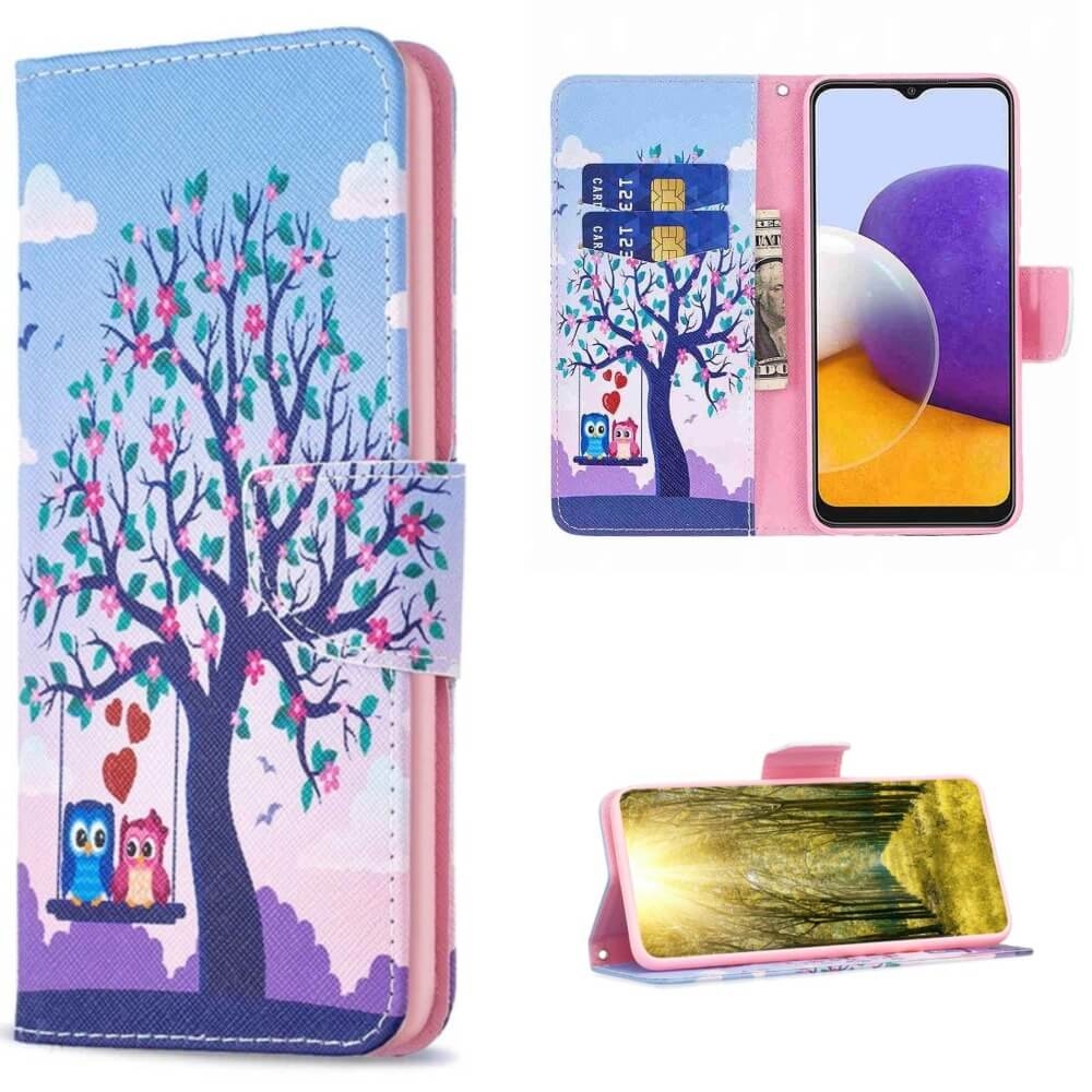 Plånboksfodral Samsung Galaxy S24 FE - Ugglor på Gunga