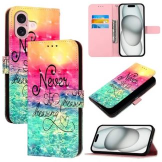 Plånboksfodral Apple iPhone 16 – Never Stop Dreaming