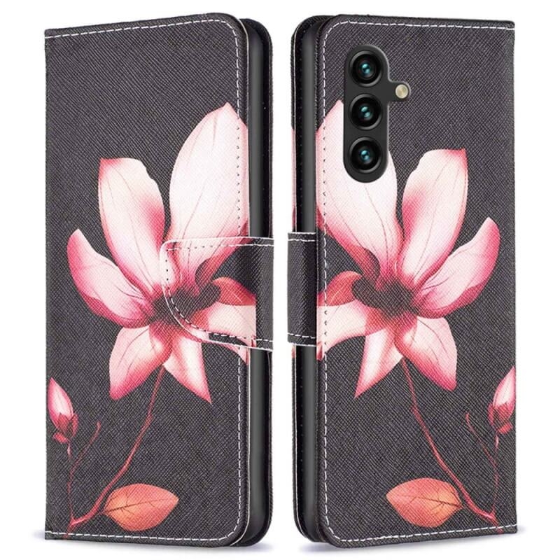 Plånboksfodral Samsung Galaxy A36 - Rosa Blomma