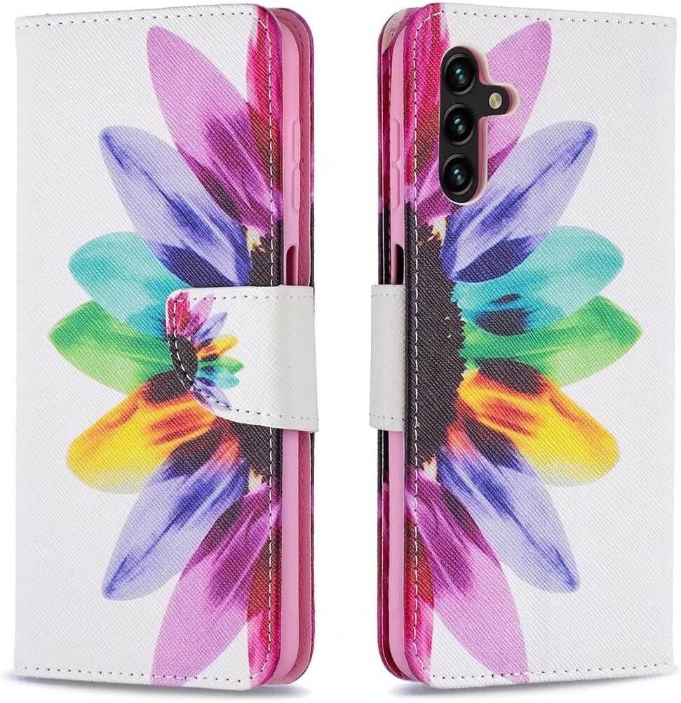 Plånboksfodral Samsung Galaxy A56 - Färgglad Blomma