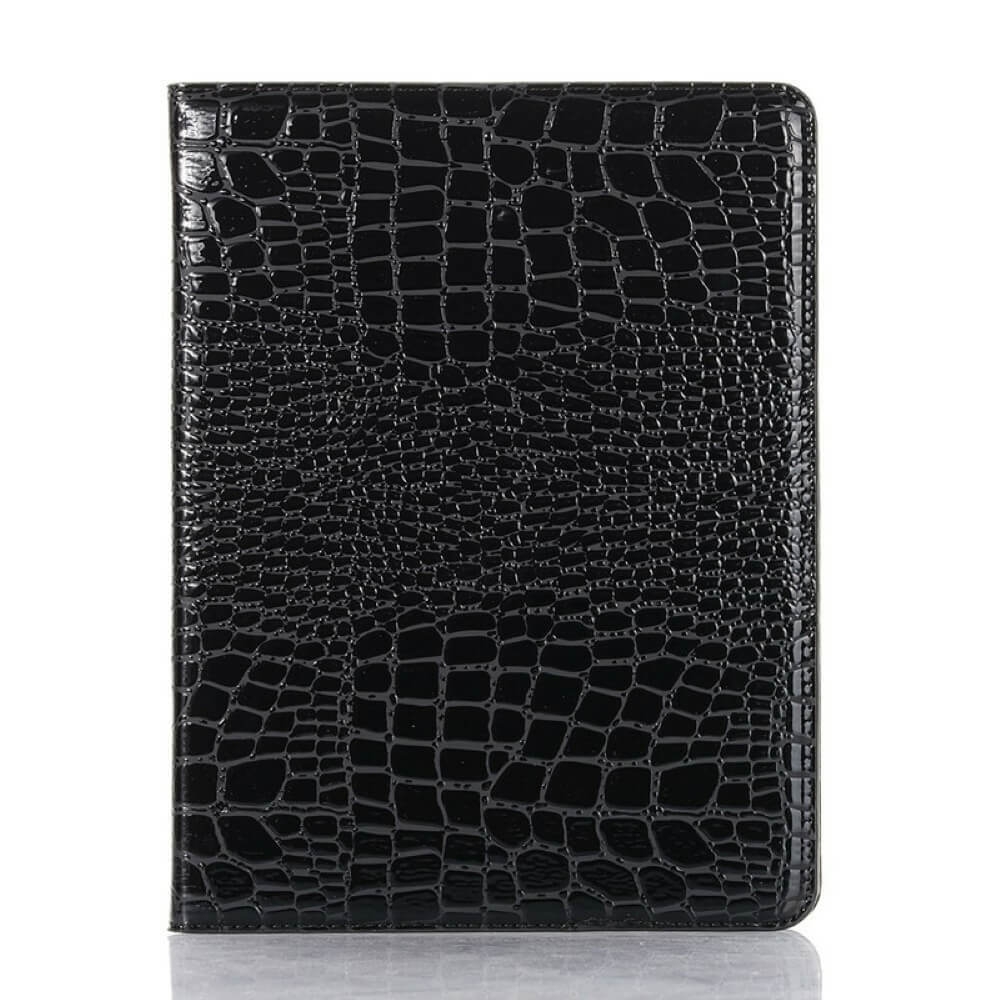 Plånboksfodral iPad Pro 11" (2021) Krokodilmönster Svart