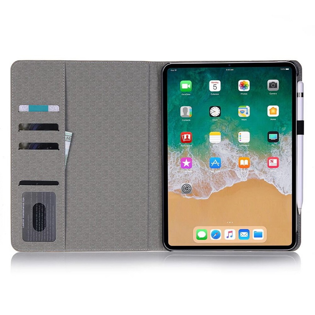 Fodral iPad Pro 12,9" (2021-2022) Rutmönster - Svart