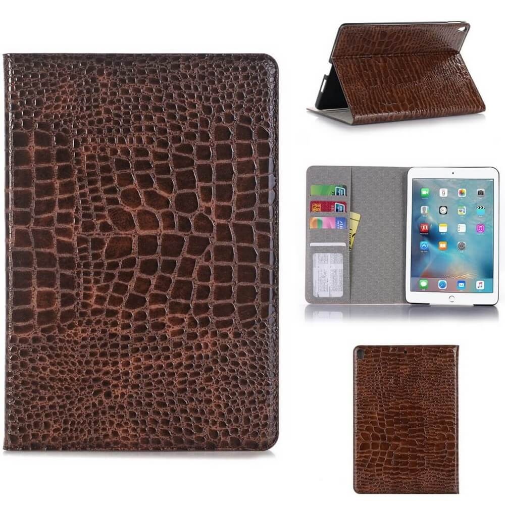 Plånboksfodral iPad Pro 10,5" (2017) Krokodilmönster - 5 Färger