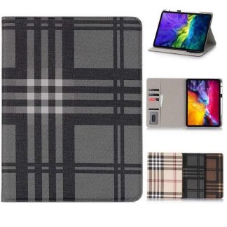 Fodral iPad Pro 12,9" (2020) Rutmönster - Svart