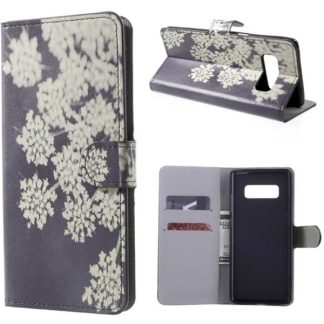 Plånboksfodral Samsung Galaxy Note 8 – Små Blommor