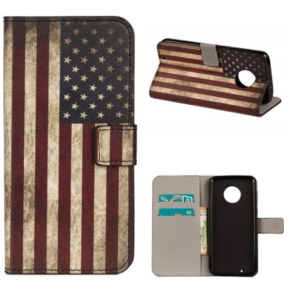 Plånboksfodral Motorola Moto G6 - Flagga USA