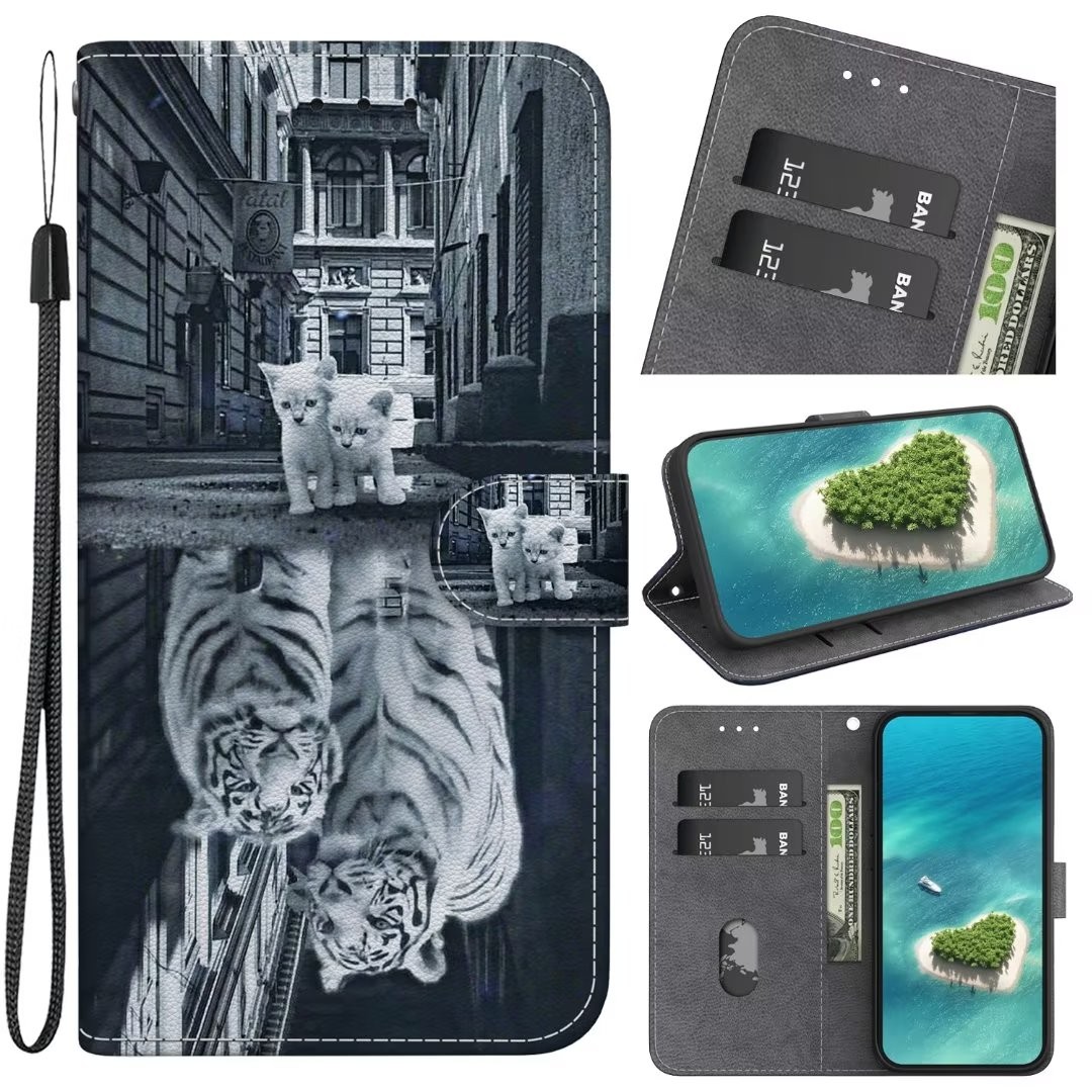 Plånboksfodral Samsung Galaxy A55 - Katt & Tiger