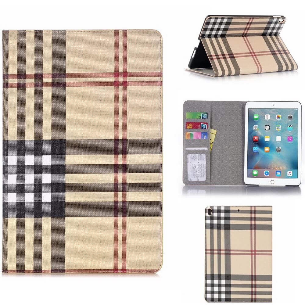 Plånboksfodral iPad 10,2" (2021) Rutmönster - 3 Färger