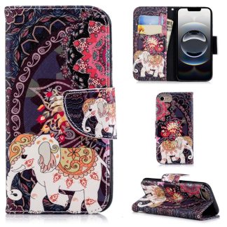 Plånboksfodral iPhone 16e – Indiskt / Elefant