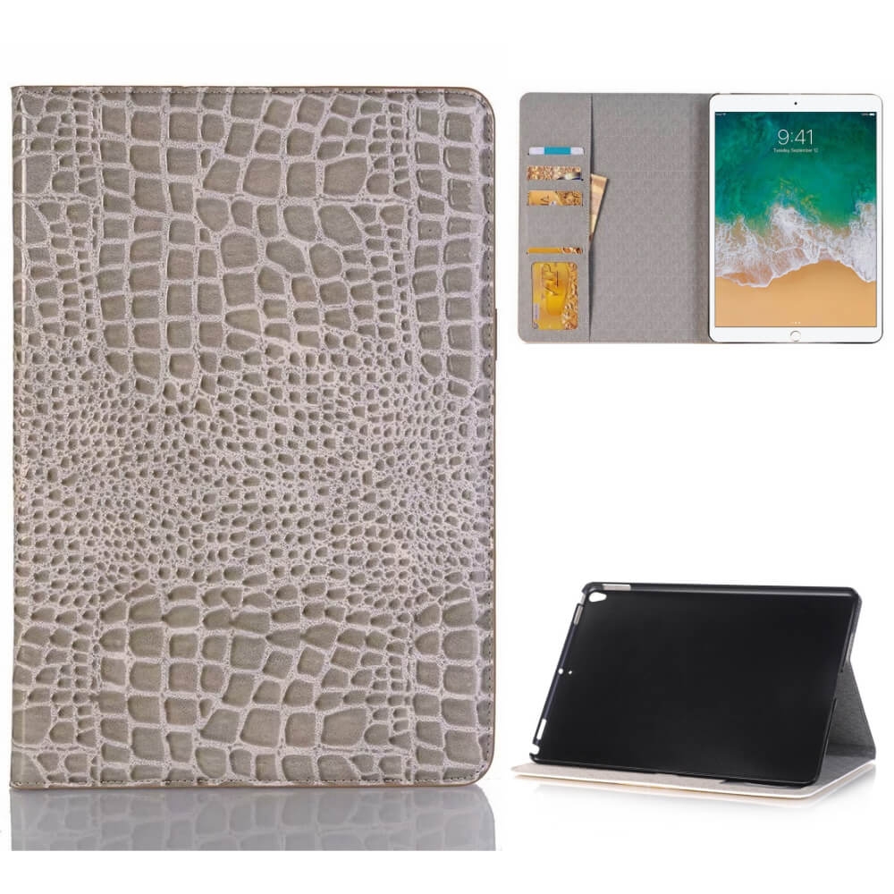 Plånboksfodral iPad Pro 10,5" (2017) Krokodilmönster - 5 Färger