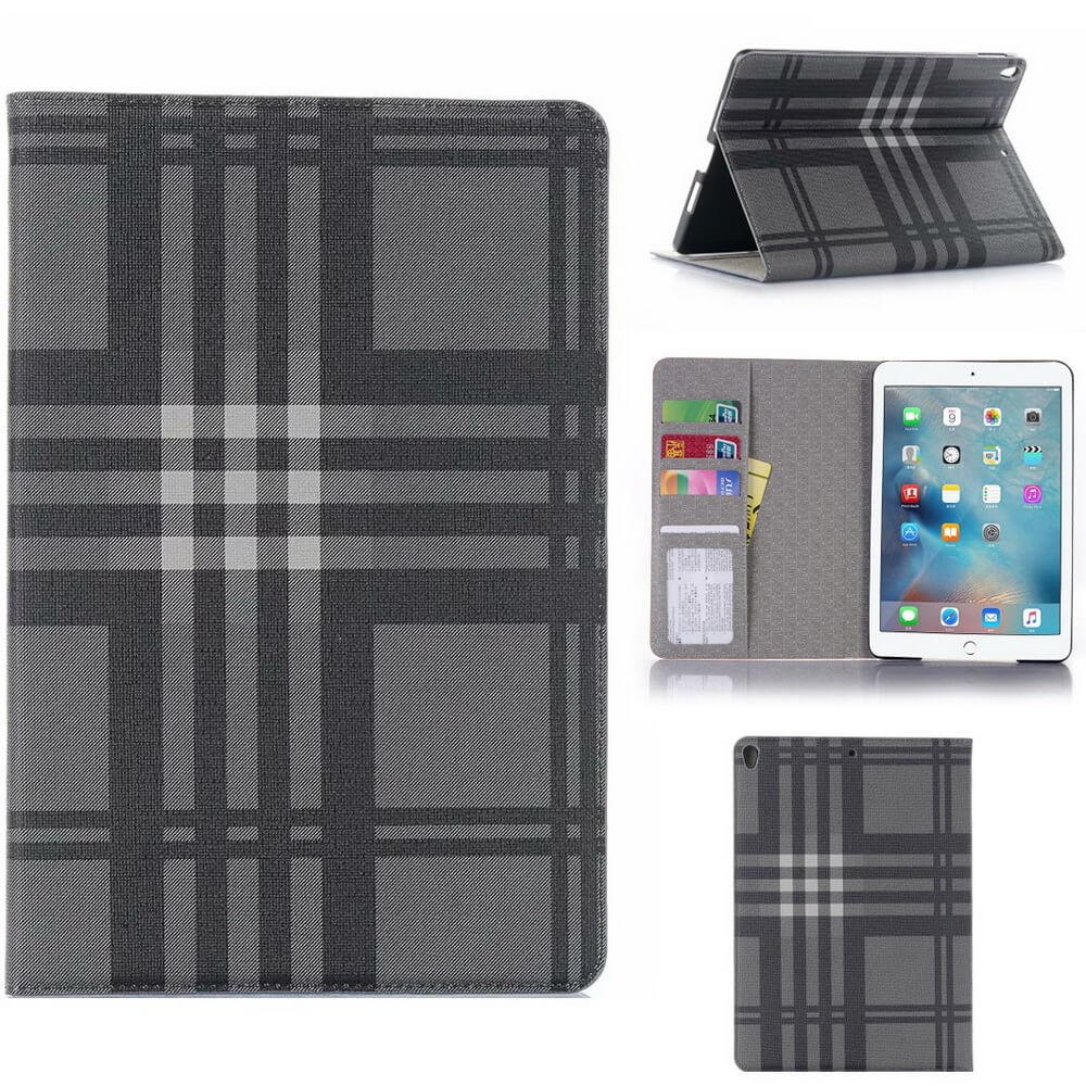 Plånboksfodral iPad 10,2" (2021) Rutmönster - 3 Färger
