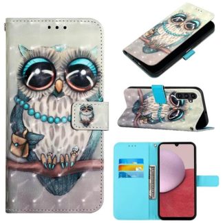 Plånboksfodral Samsung Galaxy S25 FE - Utsmyckad Uggla