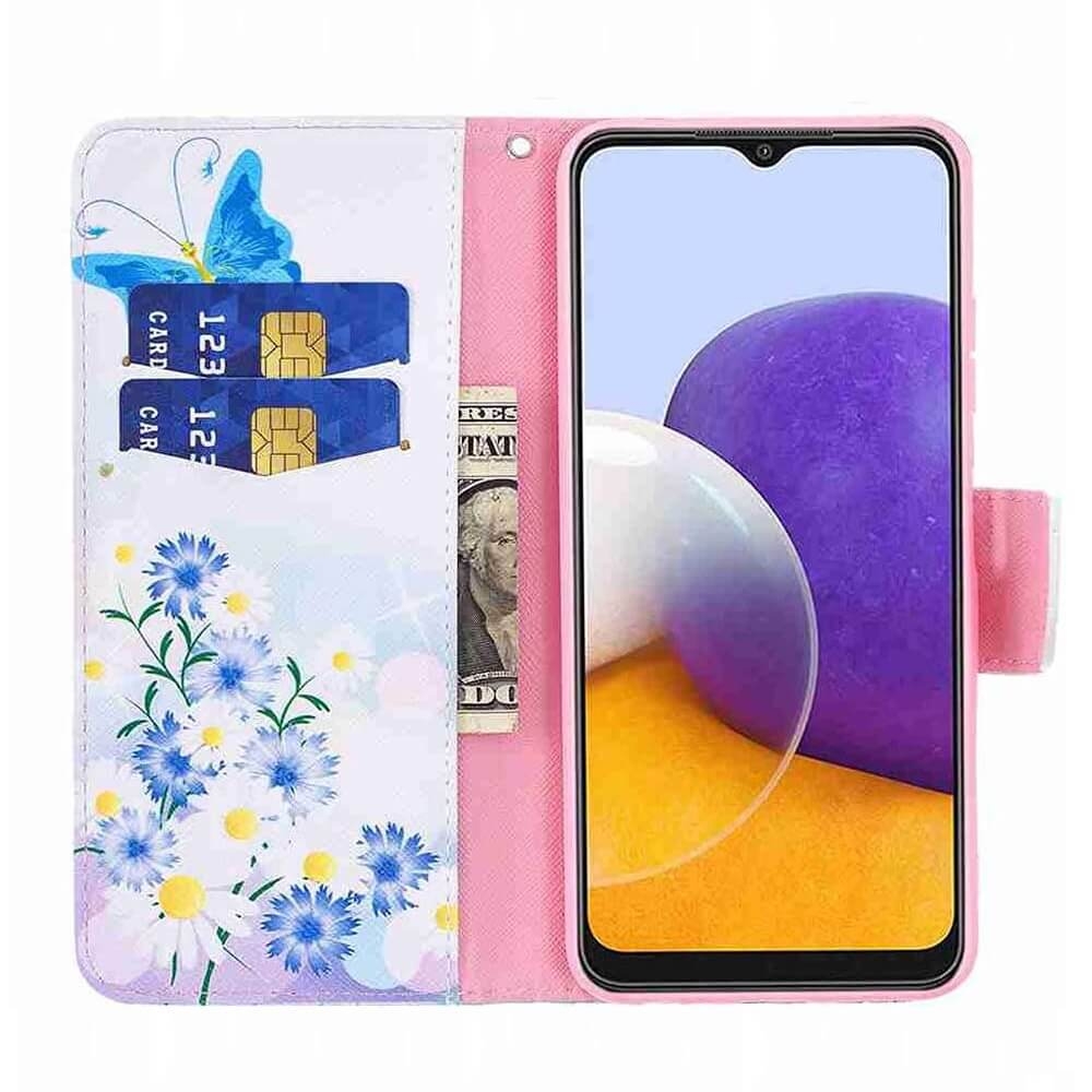 Plånboksfodral Samsung Galaxy A56 - Fjärilar och Blommor