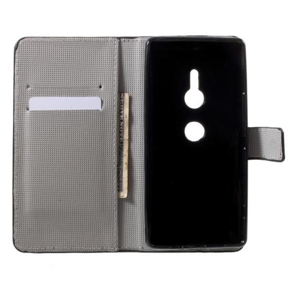 Plånboksfodral Sony Xperia XZ2 - Vit med Fjärilar