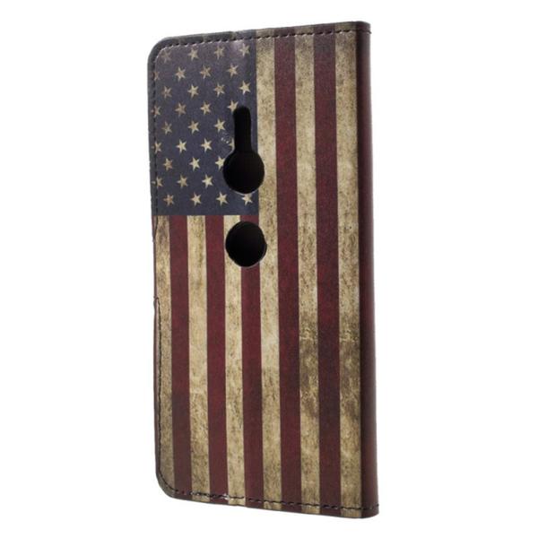 Plånboksfodral Sony Xperia XZ2 - Flagga USA